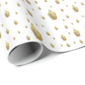 weißer Budda Geschenkpapier (Rolleneckpunkt)