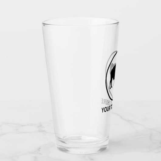 Weißer Büffel-Außen-Bier-Glastumor Glas (Rechts)