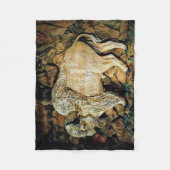 "Weißer Büffel" Originalkunst Fleecedecke (Vorderseite)