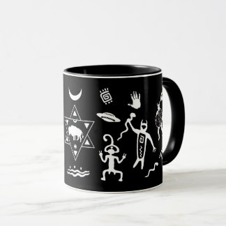 Weißer Büffel-Stammes- Geist - Schwarzes Tasse