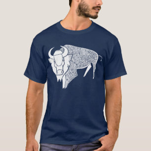 Weißer Büffel T-Shirt