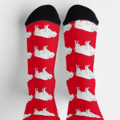 Weißer Büffel Thunder_Cove Socken (Oben)