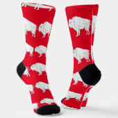 Weißer Büffel Thunder_Cove Socken (Gewinkelt)