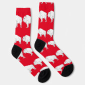 Weißer Büffel Thunder_Cove Socken (Rechts)