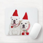 Weißer Bulldog Mousepad (Mit Mouse)