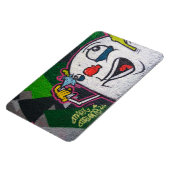 Weißer Clown Magnet (Linke Seite)