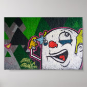 Weißer Clown Poster (Vorne)
