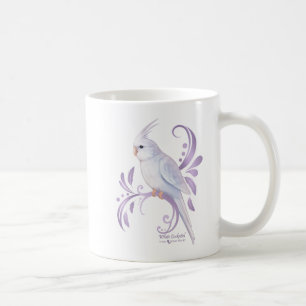 Weißer Cockatiel Kaffeetasse