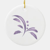 Weißer Cockatiel-Ornament Keramik Ornament (Hinten)