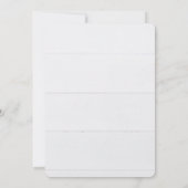 Weißer Cosmos aus dem 55. Jubiläum im Party Weißho Einladung (Rückseite)