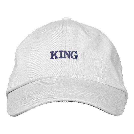 Weißer Cotton bestickt mit Hats Caps Bestickte Baseballkappe (Vorderseite)