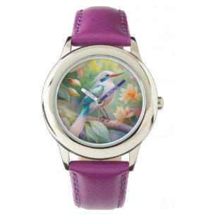 Weißer Crew Aquamariner Wing Fantasy Bird Armbanduhr