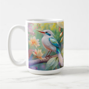 Weißer Crew Aquamariner Wing Fantasy Bird Kaffeetasse
