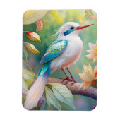 Weißer Crew Aquamariner Wing Fantasy Bird Magnet (Vertikal)