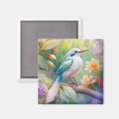 Weißer Crew Aquamariner Wing Fantasy Bird Magnet (Vorderseite/Rückseite)