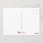 Weißer Crew Aquamariner Wing Fantasy Bird Postkarte (Rückseite)