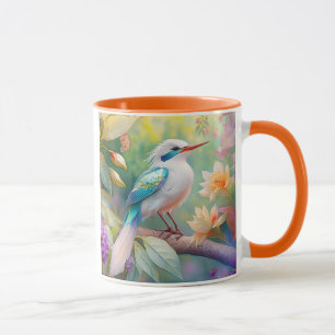 Weißer Crew Aquamariner Wing Fantasy Bird Tasse
