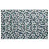 Weißer Dahlia-Garten/blaue Blätter 2 Stoff (Fat Quarter (45,7 x 55,9 cm))