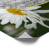 Weißer Daisy-Blume-Rahmen erstellen Sie Ihr eigene Poster (Ecke)