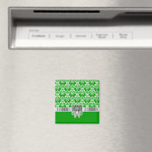 weißer Damast in jeder Farbe Magnet (In Situ (Geschirrspüler))