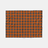 Weißer des Kürbisherbstes warmer orange/schwarzer Fleecedecke (Vorderseite (Horizontal))