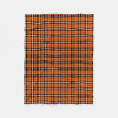 Weißer des Kürbisherbstes warmer orange/schwarzer Fleecedecke (Vorderseite)