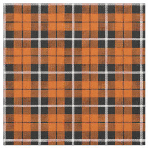 Weißer des tiefen Herbstes orange/schwarzer Stoff
