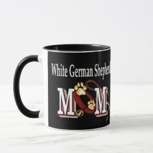 Weißer Deutscher Hirte Mama Geschenke Tasse