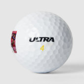 Weisser Deutscher Schäferhund Golfball (Logo)