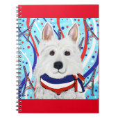 Weisser Deutscher Schäferhund Notizblock (Vorderseite)