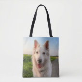 Weißer Deutscher Schäferhund Tasche (Vorderseite)