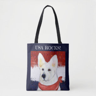 Weißer Deutscher Schäferhund    Tasche