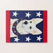 WEISSER DEUTSCHER SHEPHERER PUZZLE (Horizontal)