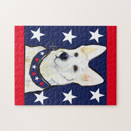 WEISSER DEUTSCHER SHEPHERER PUZZLE (Horizontal)