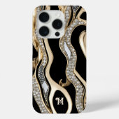 Weißer Diamant, Goldgrenzenmandala-Design Case-Mate iPhone Hülle (Rückseite)