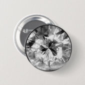 WEISSER DIAMANTEN Knopf Button (Vorne & Hinten)