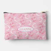 Weißer Dianthus-Nelken rosa Bezeichnung Zubehörtasche (Rückseite)