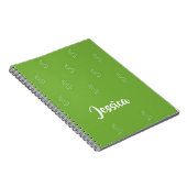 Weißer Dollar-Zeichen für grün Notizblock (Rechte Seite)