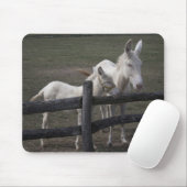 Weißer Donkey in Österreich-Ungarn Mousepad (Mit Mouse)