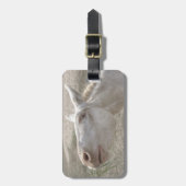 Weißer Donkey (Österreich-Ungarn) Gepäckanhänger (Vorderseite vertikal)