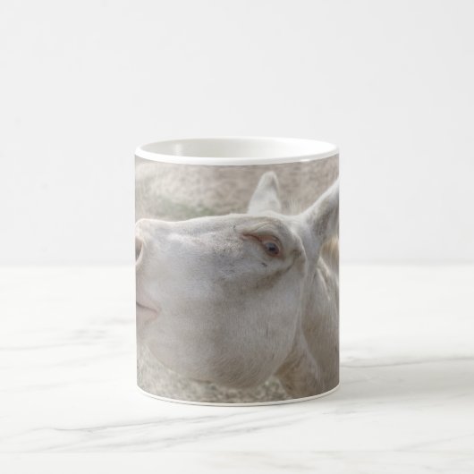Weißer Donkey (Österreich-Ungarn) Kaffeetasse (Mittel)