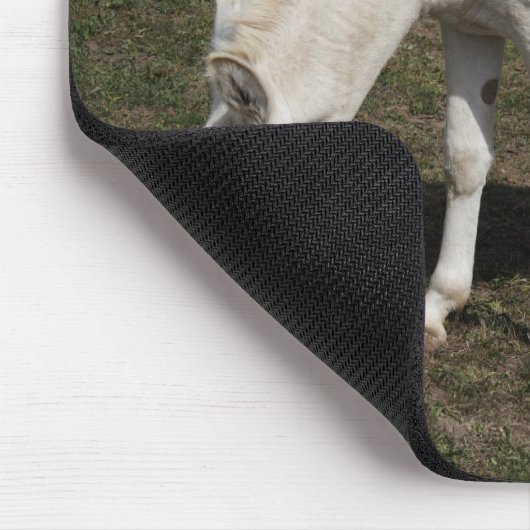 Weißer Donkey (Österreich-Ungarn) Mousepad (Ecke)