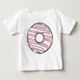 Weißer Donut, Doughnut, Schokolade, Zuckerguss, Ic Baby T-shirt