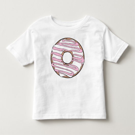 Weißer Donut, Doughnut, Schokolade, Zuckerguss, Ic Kleinkind T-shirt (Vorderseite)
