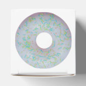 Weißer Donut mit Sprinklen Geschenkschachtel (Oben)