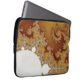 Weißer Drache - Fraktal-Kunst Laptopschutzhülle (Vorne Rechts)