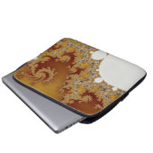 Weißer Drache - Fraktal-Kunst Laptopschutzhülle (Vorne Knopf)