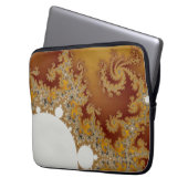 Weißer Drache - Fraktal-Kunst Laptopschutzhülle (Vorderseite Links)