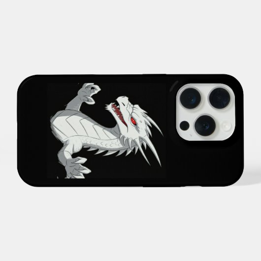 Weißer Drache iPhone Hülle (Rückseite (Horizontal))