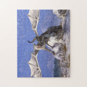 Weißer Drache Puzzle (Vertikal)